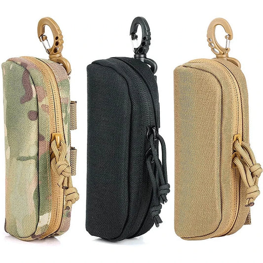 Tactical Eyeglass Case Outdoor Hunting Shockproof Protective Goggles Box Portable Outdoor Sunglasses Case-1000D Nylon for Man