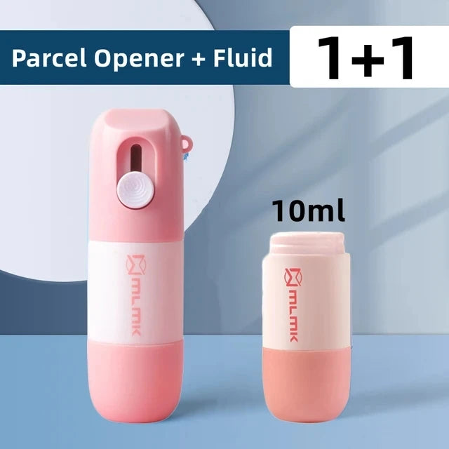 Retractable Box Opener Thermal Paper Correction Fluid With Unboxing Knife Privacy ID Information Blackout Theft Protection Stamp