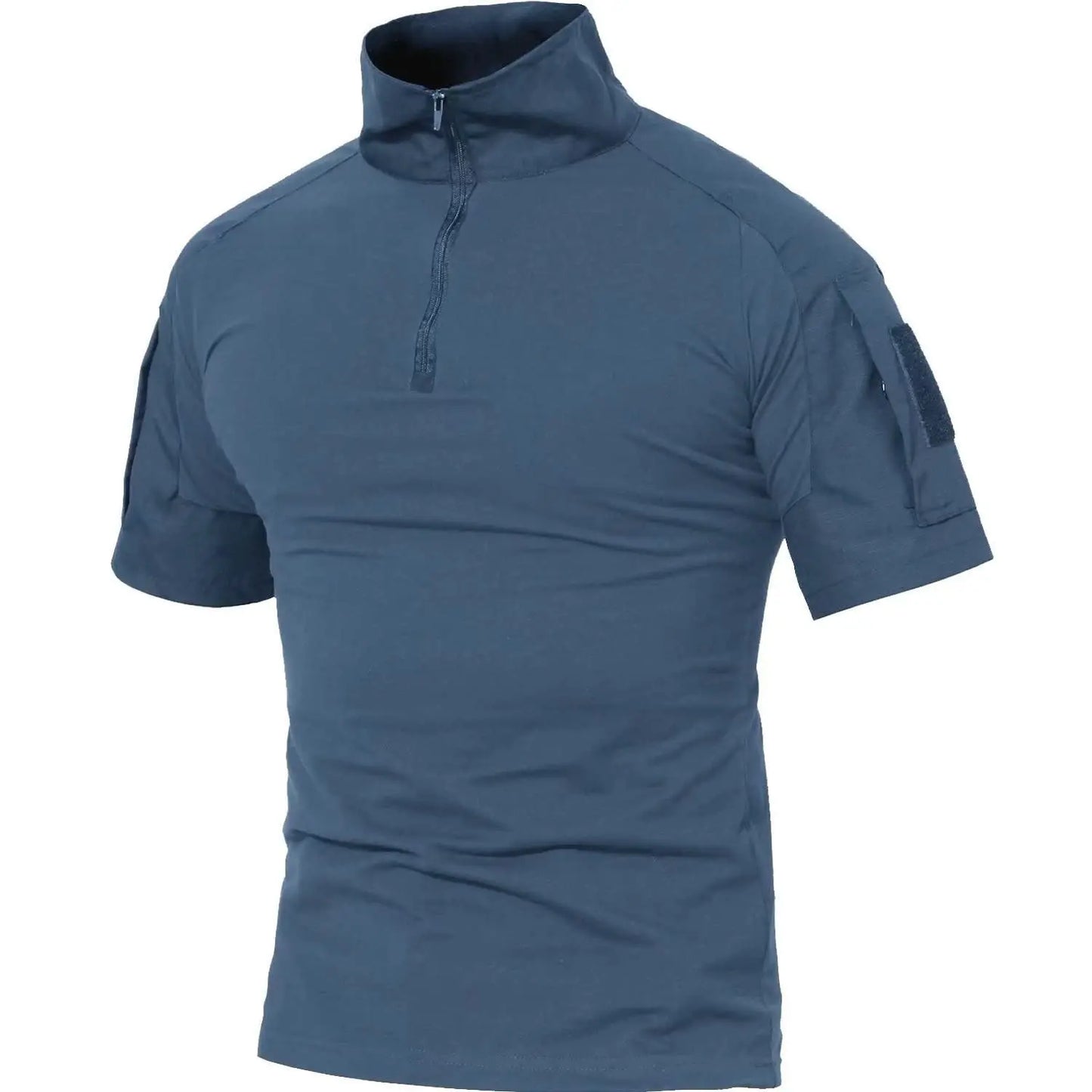 TACVASEN Men's Short Sleeve T-Shirts With Zipper Pockets Mens Summer Solid T Shirts Safari Tee Shirts Hiking Work Clothing - Shoppiline