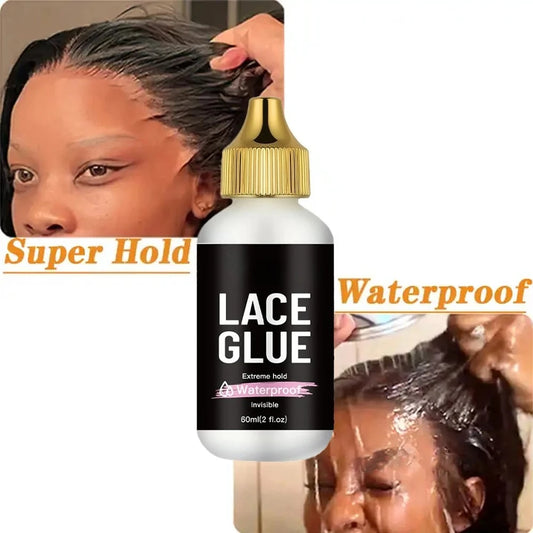 60ml/2fl.oz Waterproof Wig Lace Glue - Strong Hold, Invisible, Quick Dry & Easy Removal - No Odor Adhesive for All Wigs 2026