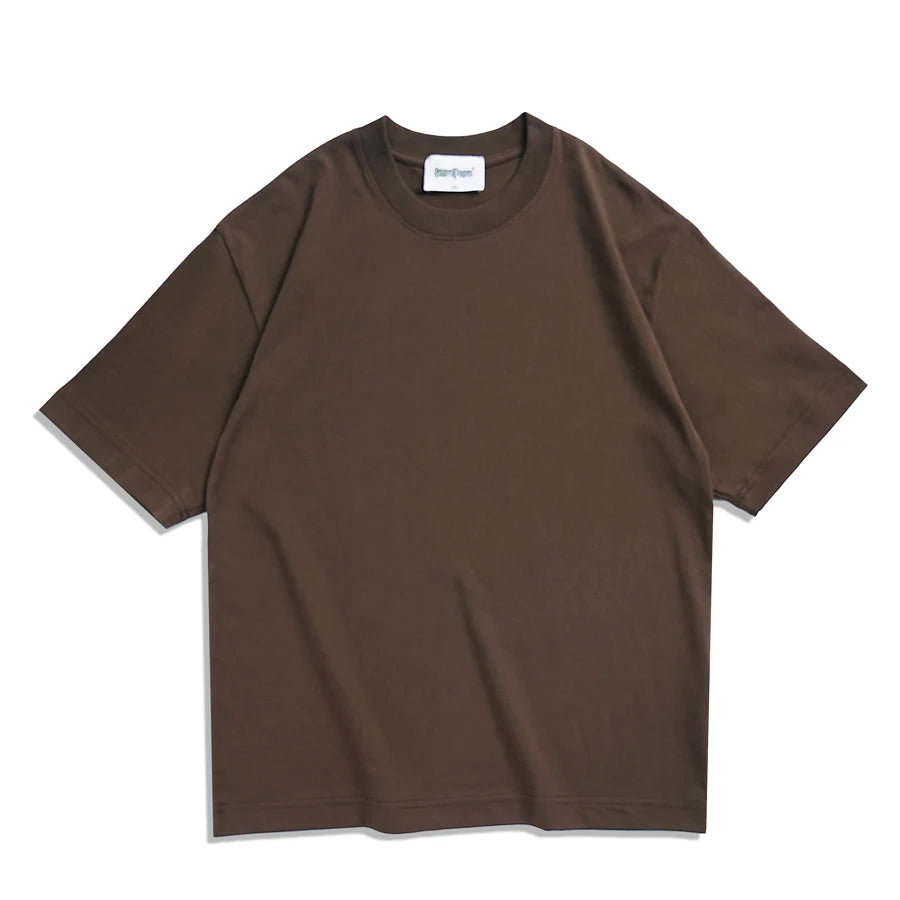 WAVLATII Oversized Summer T Shirts for Women Men Brown Casual Female Korean Streetwear Tees Unisex Basic Solid Young Cool Tops