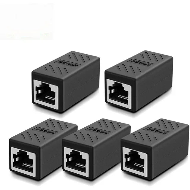 Network cable butt connector extender adapter rj45 network monitoring broadband crystal head adapter straight connector connecti