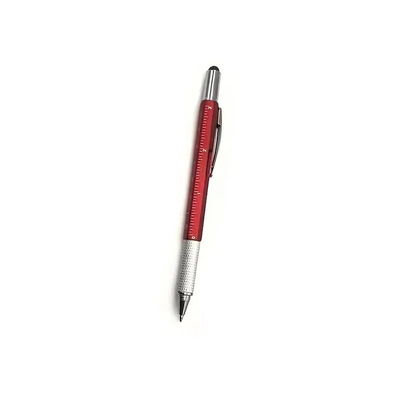 7 in1 Multifunction Ballpoint Pen with Modern Handheld Tool Measure Technical Ruler Screwdriver Touch Screen Stylus Spirit Level
