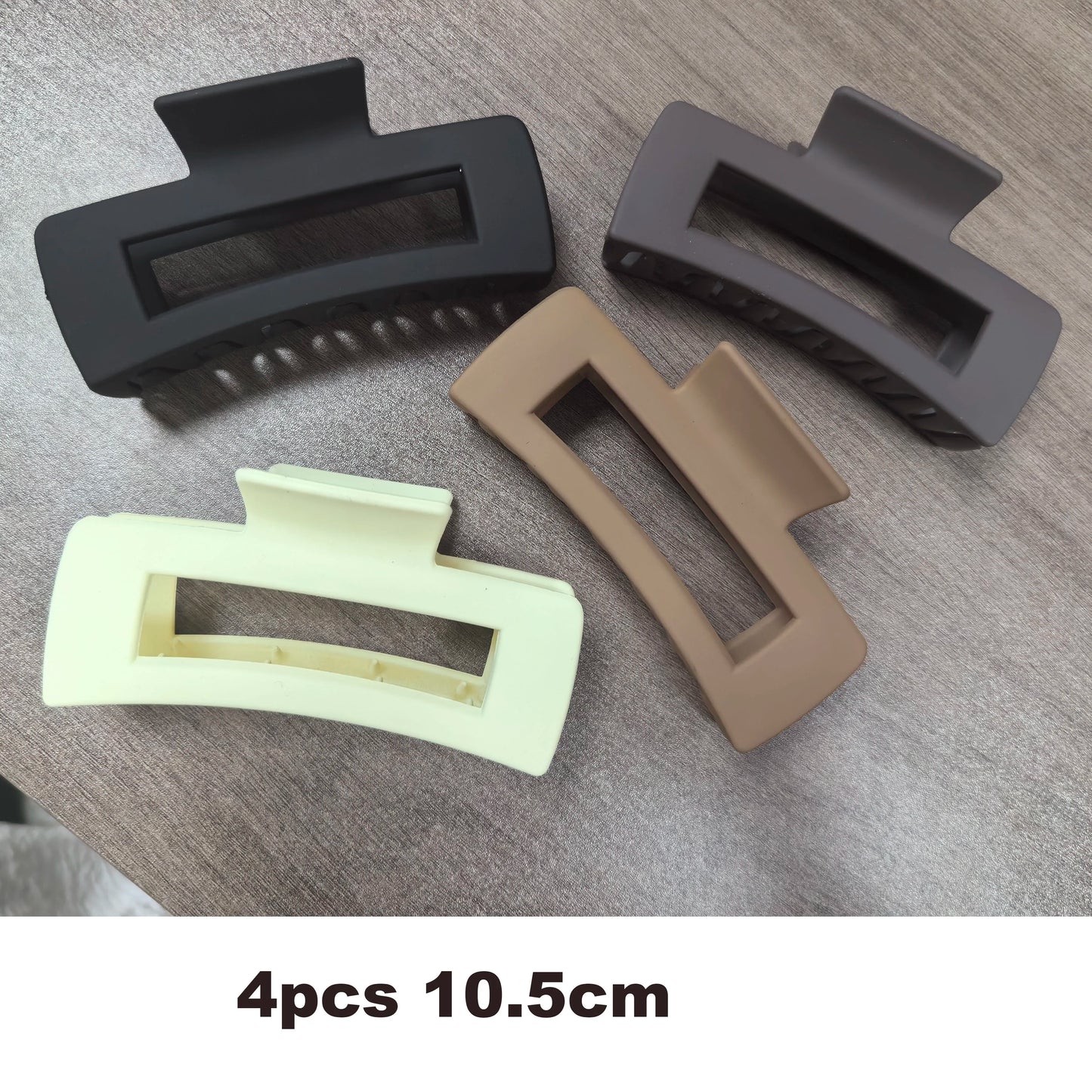 4pcs Shark Jaw Hair Claw Clips | Extra-Large Non-Slip Hold for Thick Hair | Solid Color Hair Accessories Set, Ponytail Tools