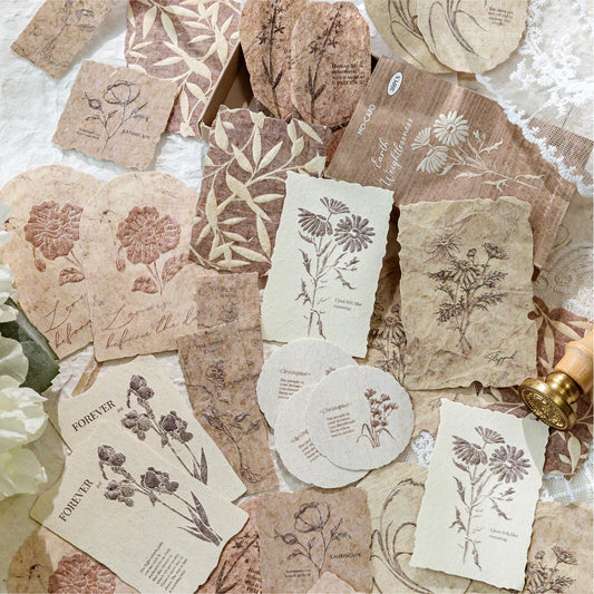 30 Sheets Sticker Pack Embossed Matchbox Style Scrapbooking Stickers for DIY Planner Journal Notebook Phone Case Decoration