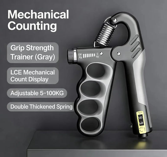 5-100Kg Adjustable Hand Gripper - Forearm Wrist Trainer for Gym & Muscle Recovery