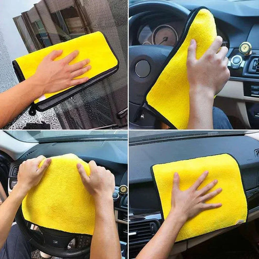 3/5/10Pcs Microfiber Car Wash Towels 30*30CM/30*60cm Double Sided Car Cleaning Drying Cloth for Car Care Kitchen Use