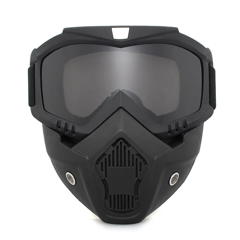 Cycling Dustproof Adjustable Motorcycle Goggles Breathable Full Face Protective Sunglasses Riding Outdoor Sport Windproof Mask