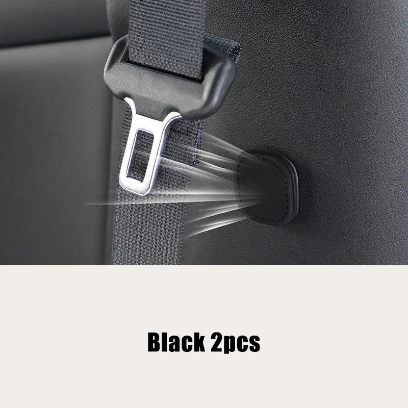 1/2pcs Suede Magnetic Suction Car Seat Belt Fixing Clips Auto Belt Holder Stabilizer Fastener Adjustable Clip Seatbelt Stopper