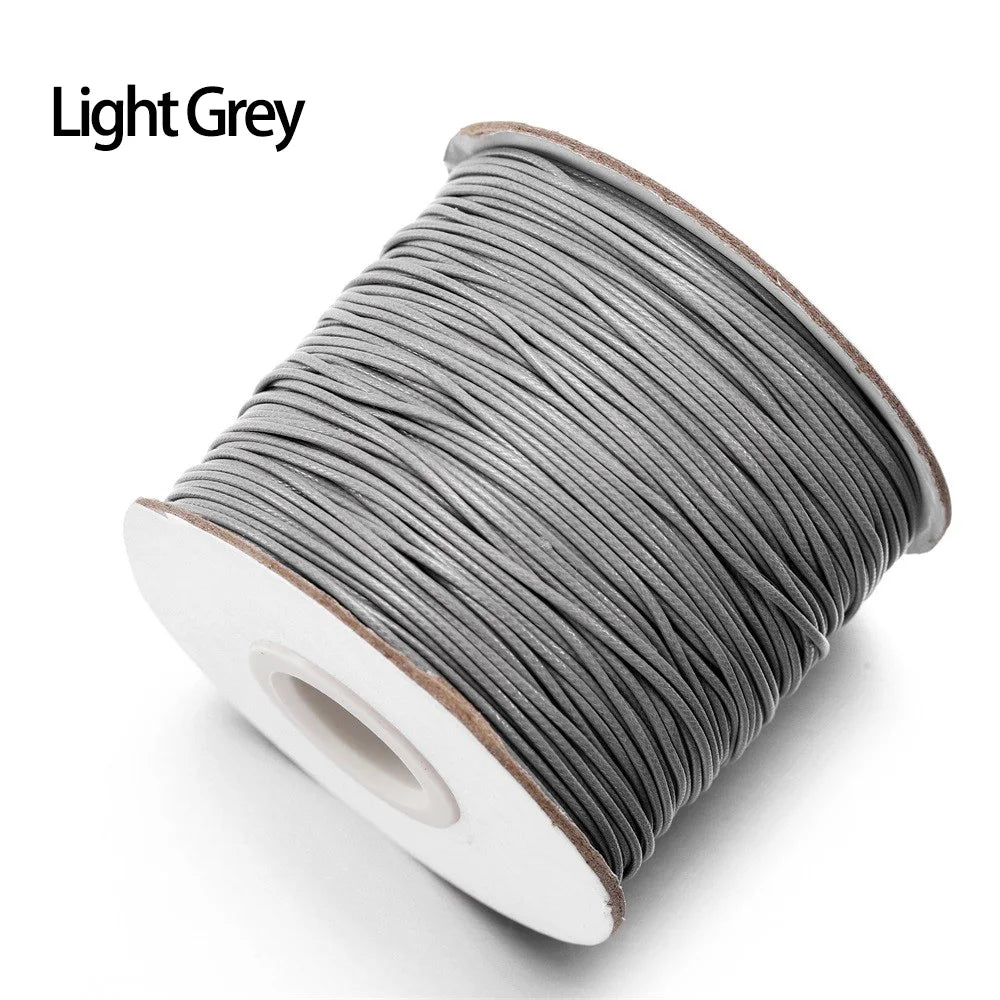 10m/lot Korean Waxed Cotton Cord Waxed Thread Cord String Strap Necklace Rope Bead For DIY Bracelet For Jewelry Making Findings
