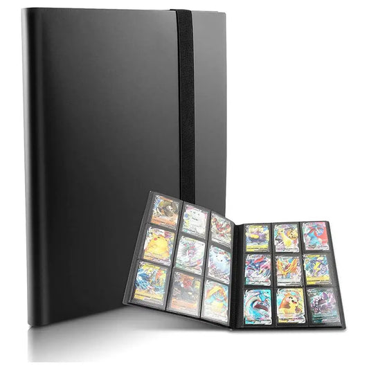 Collectible Card Binder Album 360 Card Holder 9 Pocket Trading Card Album Large-capacity Card Binder Notebook for Birthday