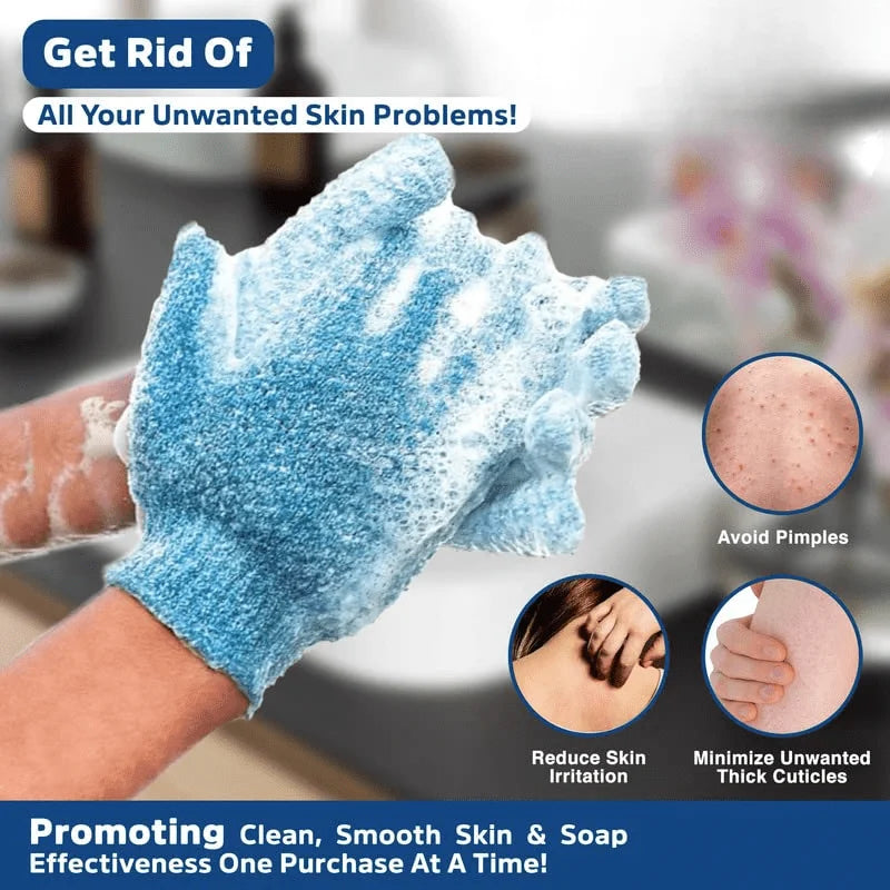 1-10pcs Colourful Exfoliating Gloves, Bath Gloves For Shower, Double Sided Exfoliating Gloves, For Spa, Massage And Body Scrubs