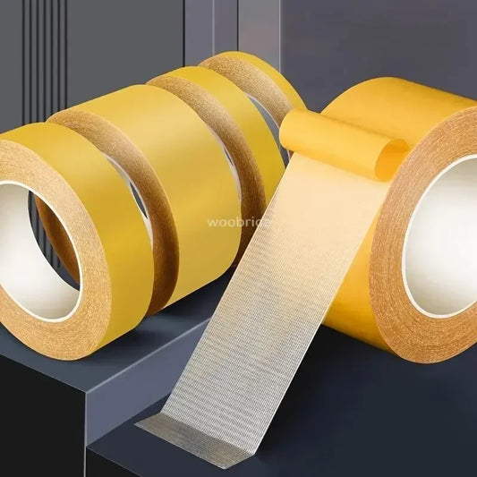 Extra Strong Double Sided Adhesive Tape Thin Super Strong Heavy Fixation Bookbinding Mesh Waterproof Powerful Grid Carpet Tape