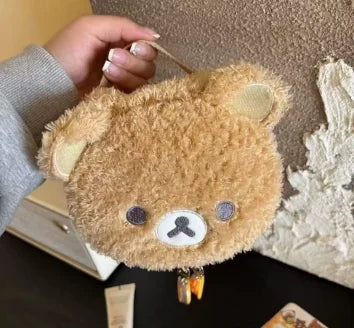 Plushes Makeup Case Anime Relaxed Bear Cosmetic Bag Women Jewelry Storage Pouch Girl Organizer Handbags Gift Hot Sales