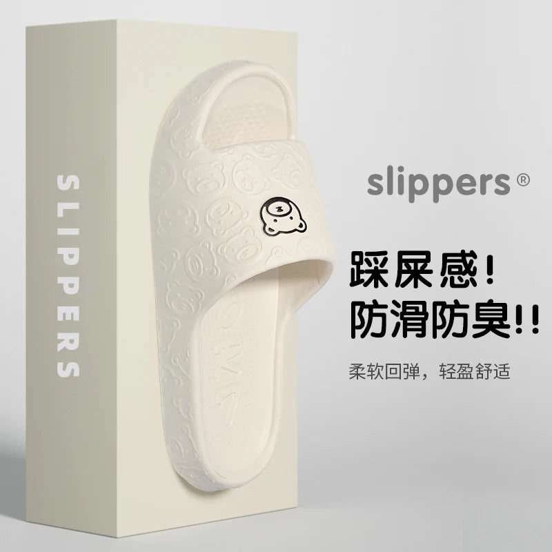 Non-Slip Slippers for Women Outdoor Wear 2024 New Indoor Home Sandals Female Summer Eva