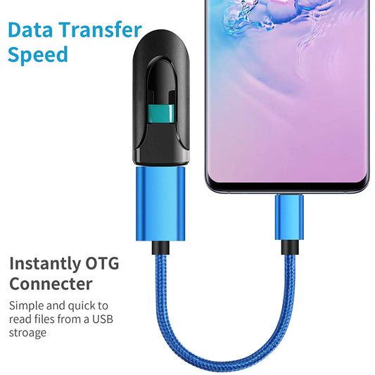 OTG Type C Cable Adapter USB to Type C Adapter Connector for Xiaomi Samsung Universal OTG Data Cable Converter for MacBook Pro