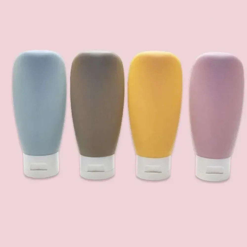 Refillable water bottle, soft silicone squeeze tube packaging empty bottle, wholesale supply