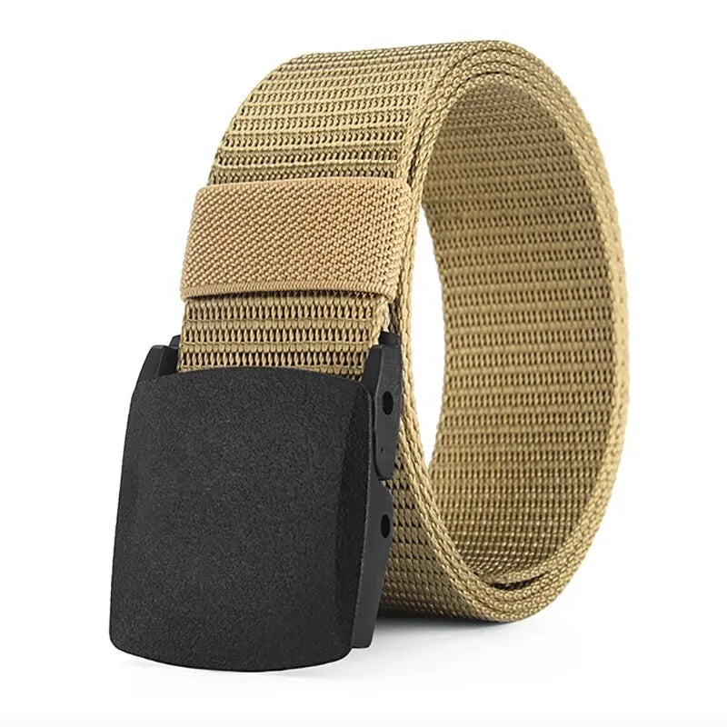 Men's Belt Outdoor Casual Canvas Belt Metal Free Training Nylon Tactical Belt,Versatile For Jeans, Dress,Casual ,For Men Women