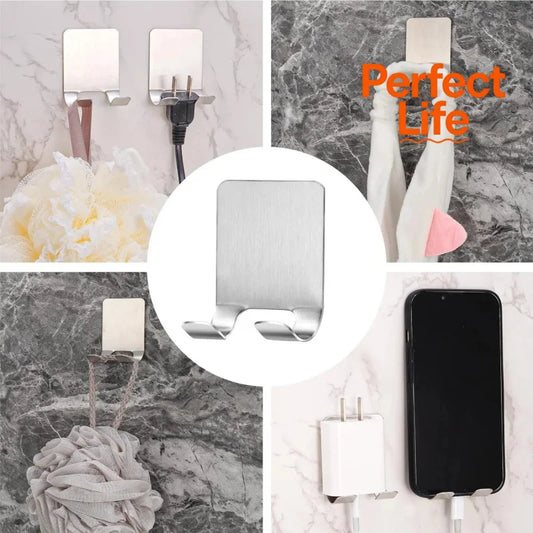 Bathroom Stainless Steel Razor Holder Storage Hook Wall Men Shaving Shaver Shelf Punch Free Razor Rack Accessories Organizat