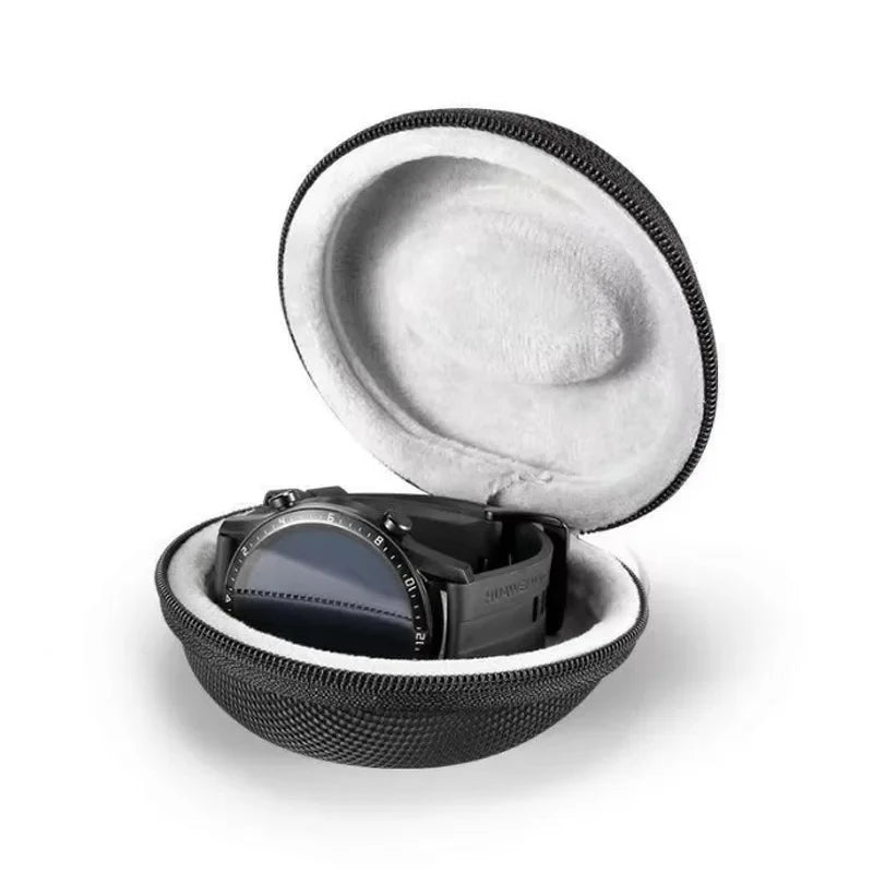 Étui de Voyage Portable EVA pour Montre Individuelle Organisateur de Rangement Boîte Support de Montre Étanche pour Montres Intelligentes Conteneur Zippé