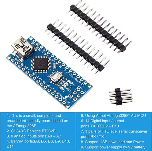 Promotion For arduino Nano 3.0 Atmega328 Controller compatible Board HZWDONE Module PCE Development Board without USB V3.0