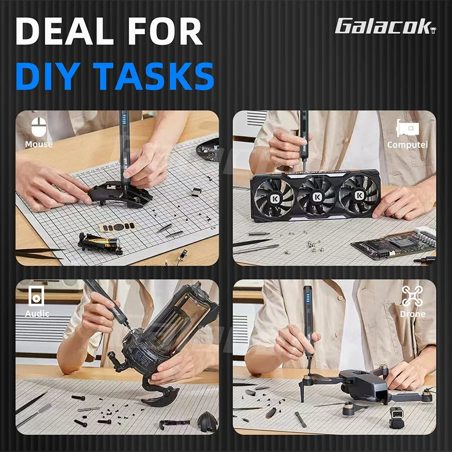 68 IN 1 Precision Electric Screwdriver Set 5 Levels Adjustable Comes Fill Light Professional Mobile Phone IPad Repair Tool - Shoppiline