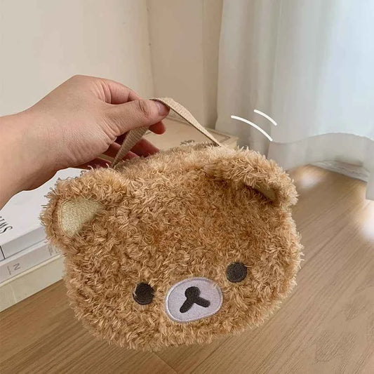 Plushes Makeup Case Anime Relaxed Bear Cosmetic Bag Women Jewelry Storage Pouch Girl Organizer Handbags Gift Hot Sales