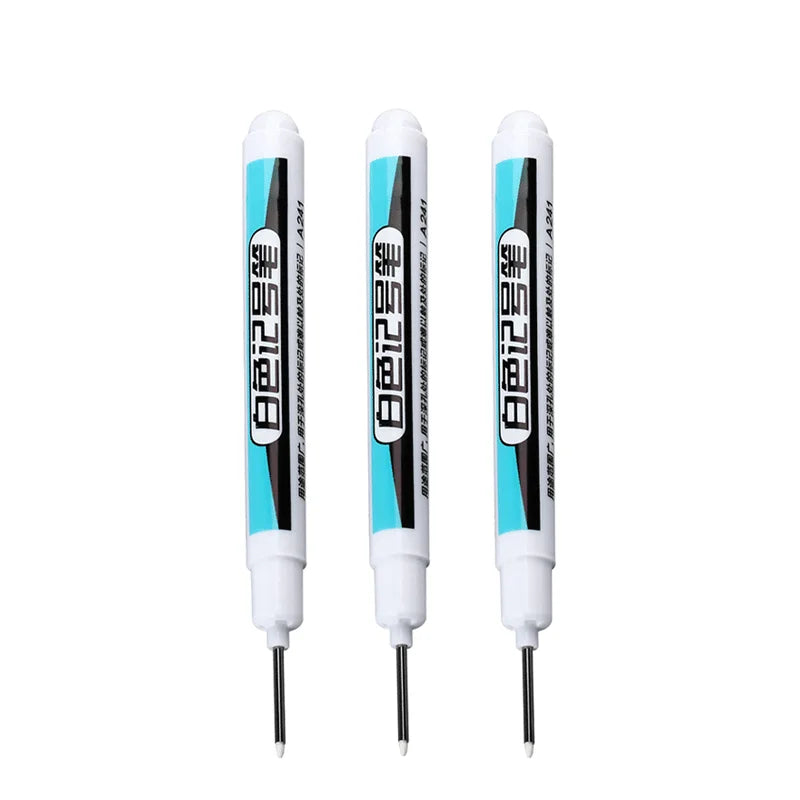 1/3/4Pcs White Permanent Paint Pen set for Wood Rock Plastic Leather Glass Stone Metal Canvas Ceramic Deep Hole Marker 0.7mm