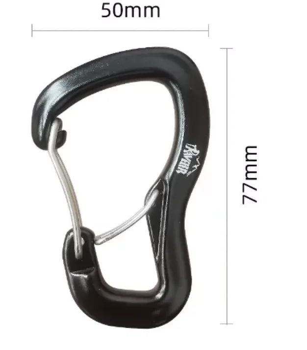 Outdoor Hammock Double Locking Buckle, Multifunctional Aluminum Alloy Hanging Buckle, Camping Hammock Quick Hanging Buckle