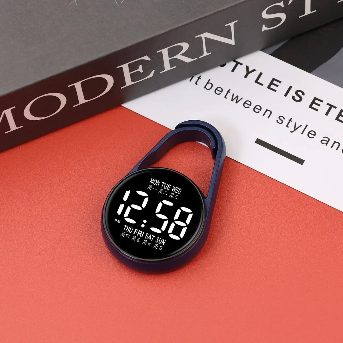 LED Electronic Hanging Watch Night Light Digital Electronic Hanging Watch Pocket Watch