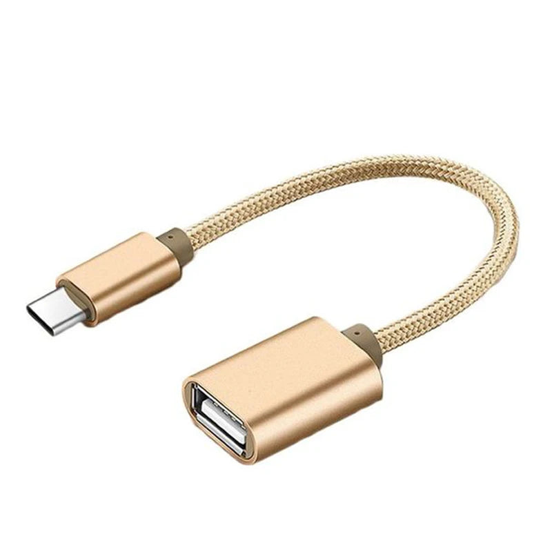 USB-C to USB Adapter, USB-C Male to USB Female OTG Data Cable, Suitable for MacBook Pro/Air, iPhone 16 Pro Max/16 Plus/16e/15