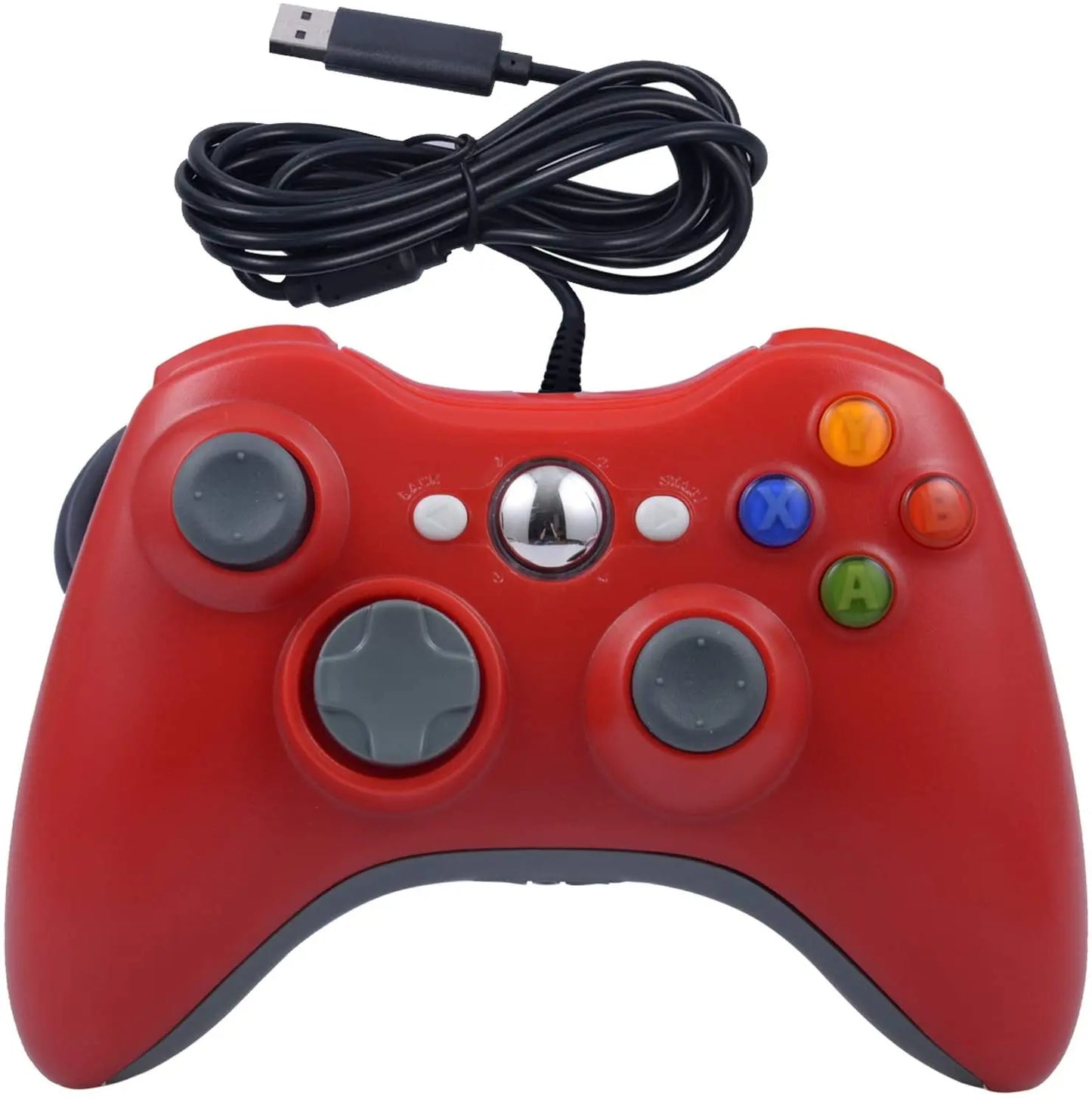 Wired Game Controller for Xbox 360 with Dual-Vibration,Compatible with Xbox 360/360 Slim&PC Windows 7,8,10,11
