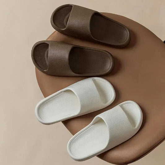 Super Soft Sole Eva Slippers Summer Women Thick Soles Non-slip Home Indoor Outdoor Couple Slippers Bath Flip Flops