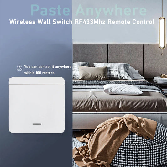 Wireless Light Wall Switch Relay Receiver RF 433Mhz 1/2/3Gang Panel Switch Remote Control Interruptor for LED Lamp 10A 110V 220V