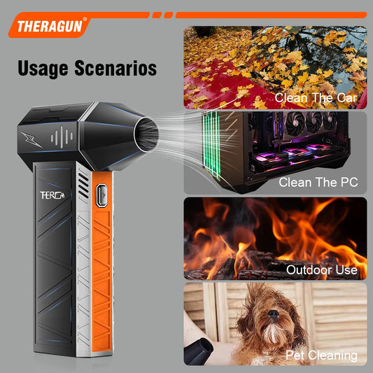 Updated X3Ultra Mini Turbo Fan Jet Electric Duster 4-speed Adjustable 180,000RPM Wind Speed 58m/s Car/PC Cleaning Tools - Shoppiline