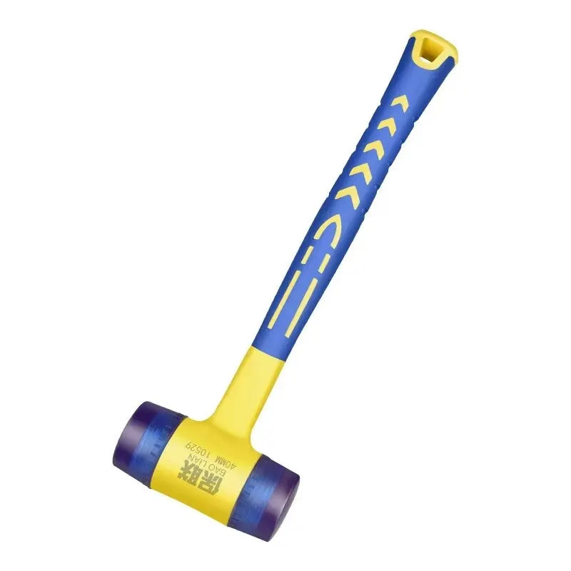 1 Double Headed Installation Hammer, 25mm Rubber Hammer with Rubber Handle, Detachable Insulated Installation Hammer - Shoppiline