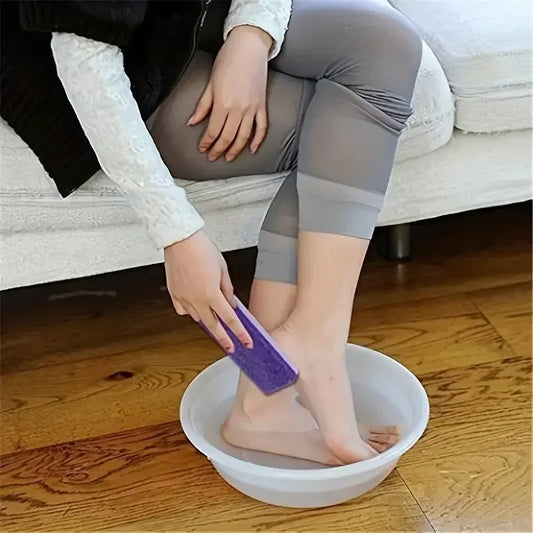 2PCS Pumice Stone Foot File for Callus & Dead Skin Removal – Pedicure Scrubber