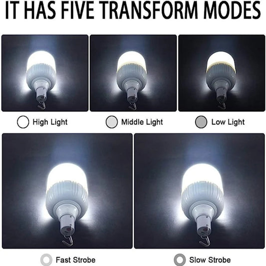 1/2/5/8pcs High Power LED Light Charging Emergency Lamp Outdoor Portable Lanterns BBQ Camping lamp Search Light Emergency Bulb