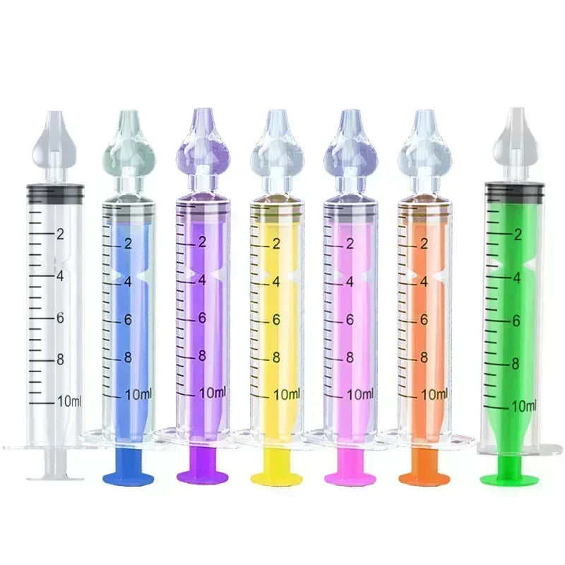 Rhinitis Nasal Irrigator Washing for Children Silicone Baby Nasal Aspirator Syringe Baby Nose Cleaner Kids Nasal Washer Reusable