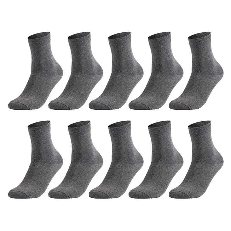 10 Pairs Men's Cotton Socks New Style Black Business Men Socks Soft Breathable Summer Winter for Male Socks Plus Size 38-47