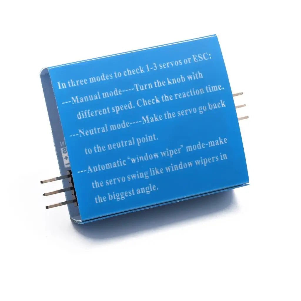 Testeur de Servo Test d'engrenage CCPM Vérificateur de cohérence Master 3CH 4.8-6V avec Voyant Lumineux