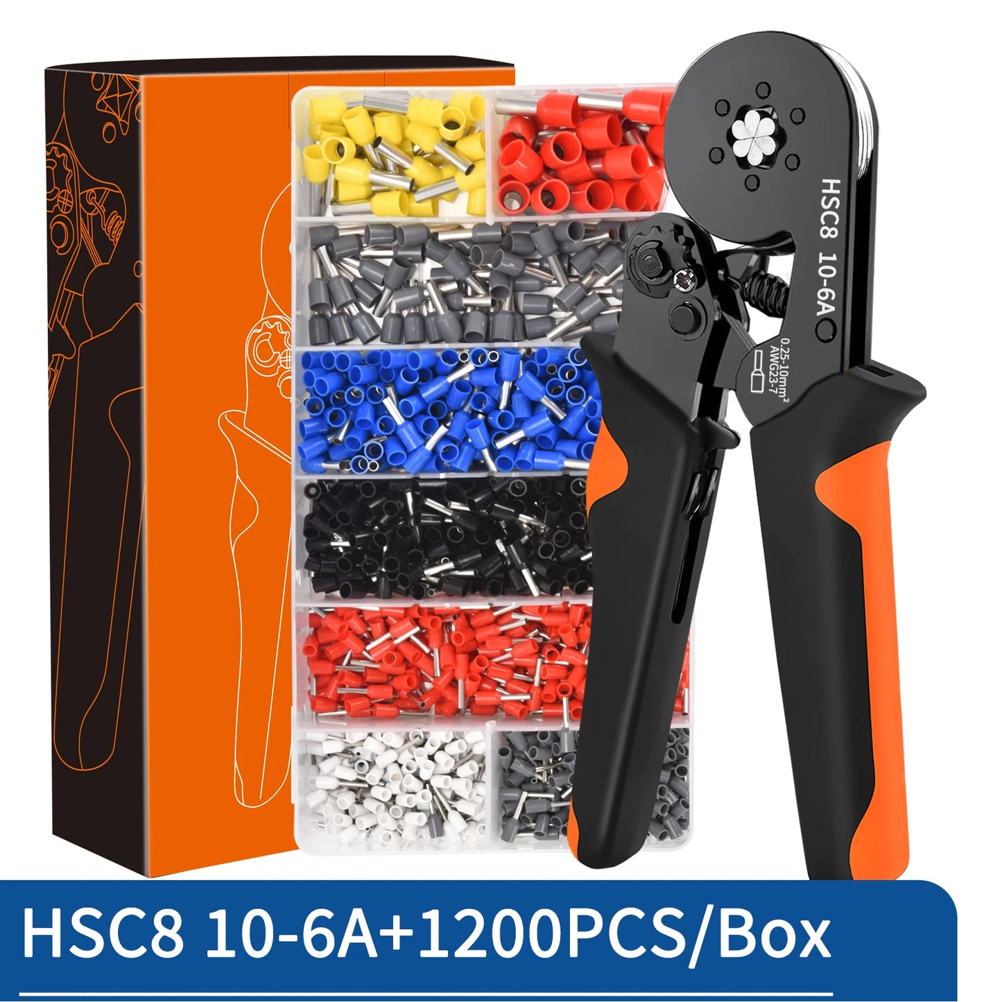 Crimping Pliers Ferrule Sleeves Tubular Terminal Tools HSC8 6-4 10-6 16-6 Wire Crimper Household Electrical Sets Terminal - Shoppiline