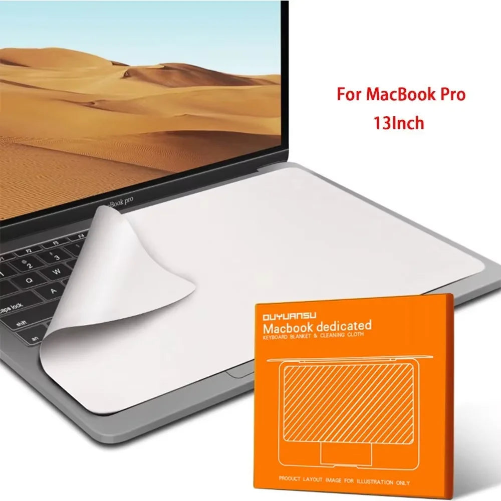 Laptop Screen Cleaner Microfiber Cover Keyboard Blanket Protective Film Cleaning Cloth For MacBook Pro 13/15/16 Inch