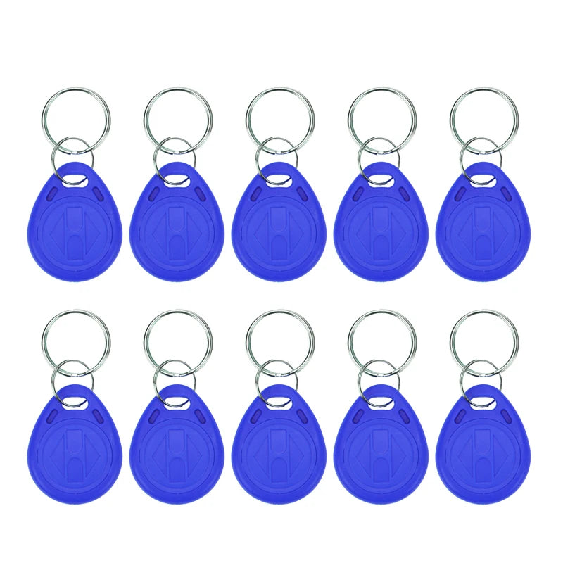 5YOA 10pcs 125KHz T5577 Keyfobs Rewritable Duplicate Tag 5200 Proximity Copy Access Card ID Token Ring RFID Cloner Keychain