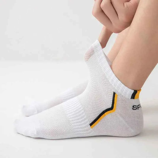 5 pairs of running men's socks, breathable, professional sports, sweat-absorbent, casual and comfortable socks