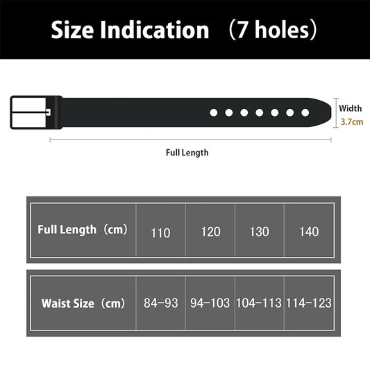 Maikun Genuine Leather Men's Belt Large Size Casual Belt Alloy Pin Buckle Business Suit Belt Father's Day Present Gift