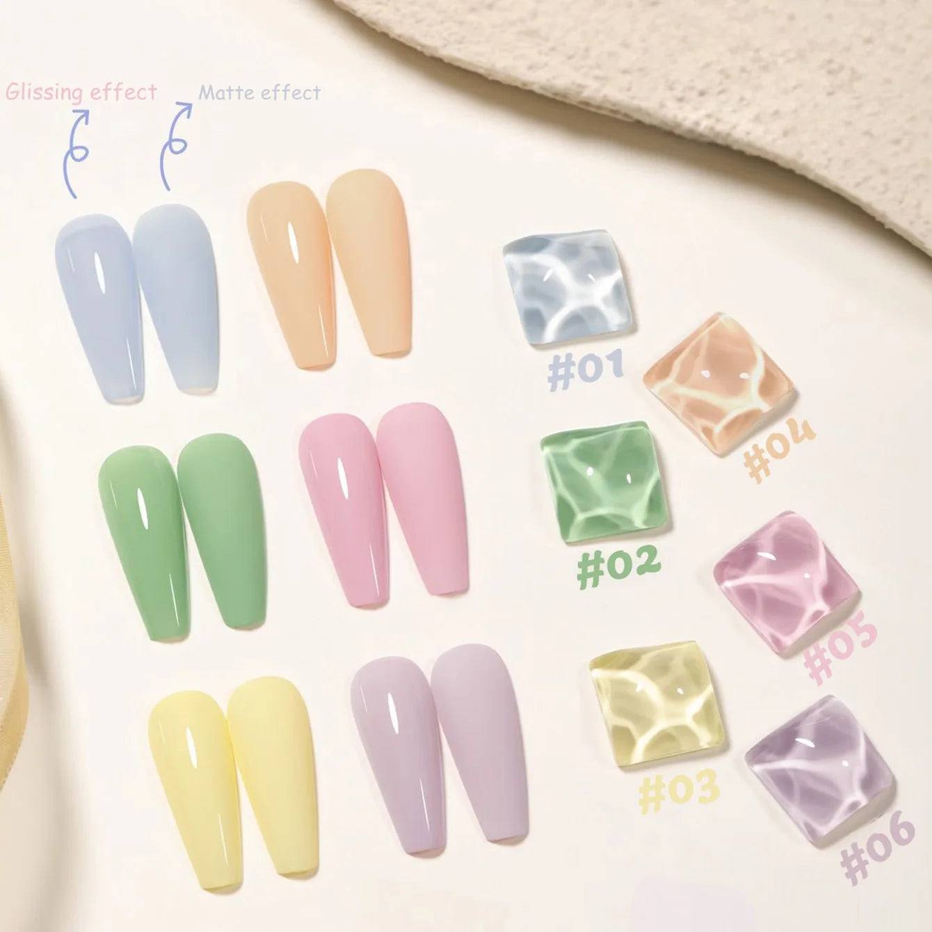 1-6pcs SHAKA Spring Ice Skin Naked Pink Gel Nail Polish 2026 New Style Versatile And Stylish Nail Art Nail Supplies