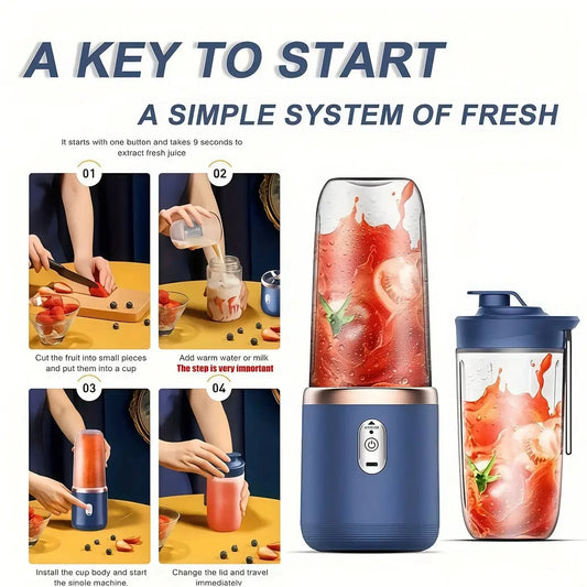 Juicer Blender for Kitchen & Gym, Powerful Fruit & Vegetable Blender with Juice Cup, Ideal Gift for Mom, Household Appliances