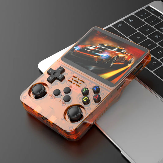 R36S Retro Video Handheld Game Console Linux System 3.5 in IPS Screen 3000mAH Battery 64G/128G TF Card Preinstalled Games