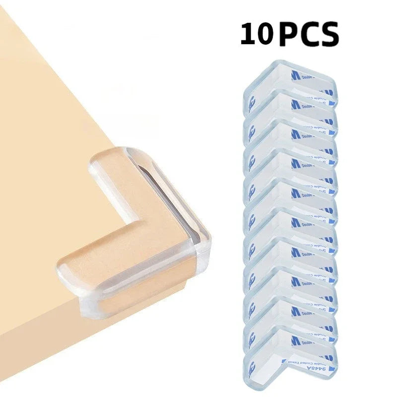 10PCS Transparent Anti Collision Angle PVC Pad Child Safety Corner Guard Baby Collision Proof Protector Table Corner